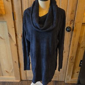 Barefoot Dreams Black Cowl Neck Sweater
